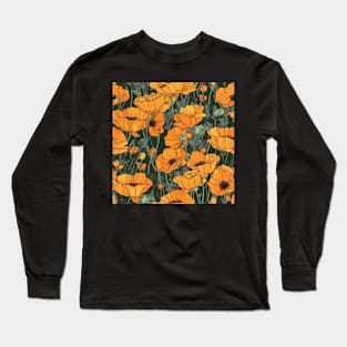 California Poppies Long Sleeve T-Shirt